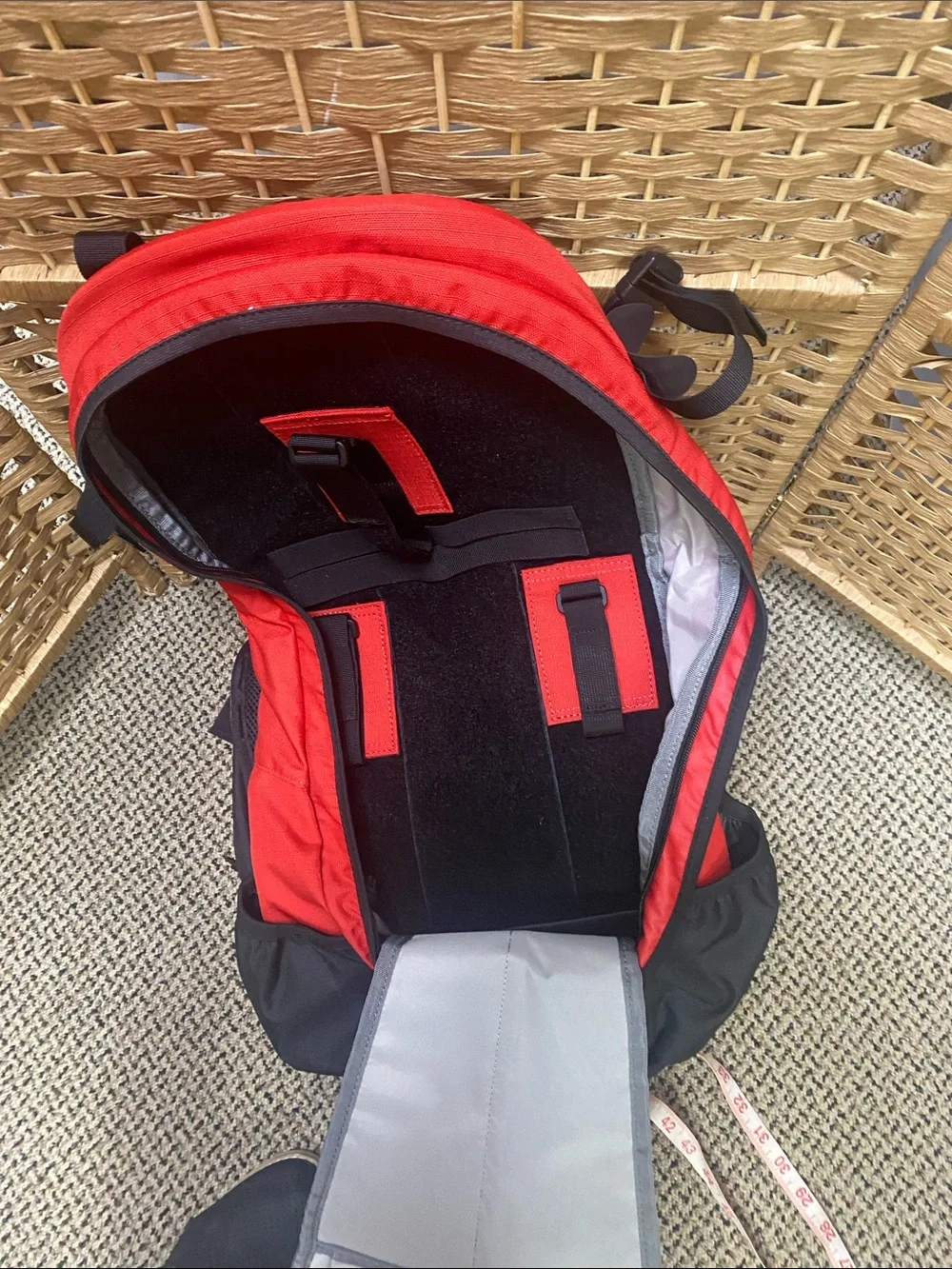 Men's Red and Black Performance Backpack - Lightweight Daypack